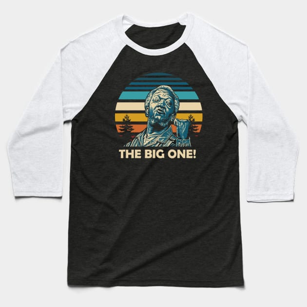 The Big One! Sunset Baseball T-Shirt by demarsi anarsak
